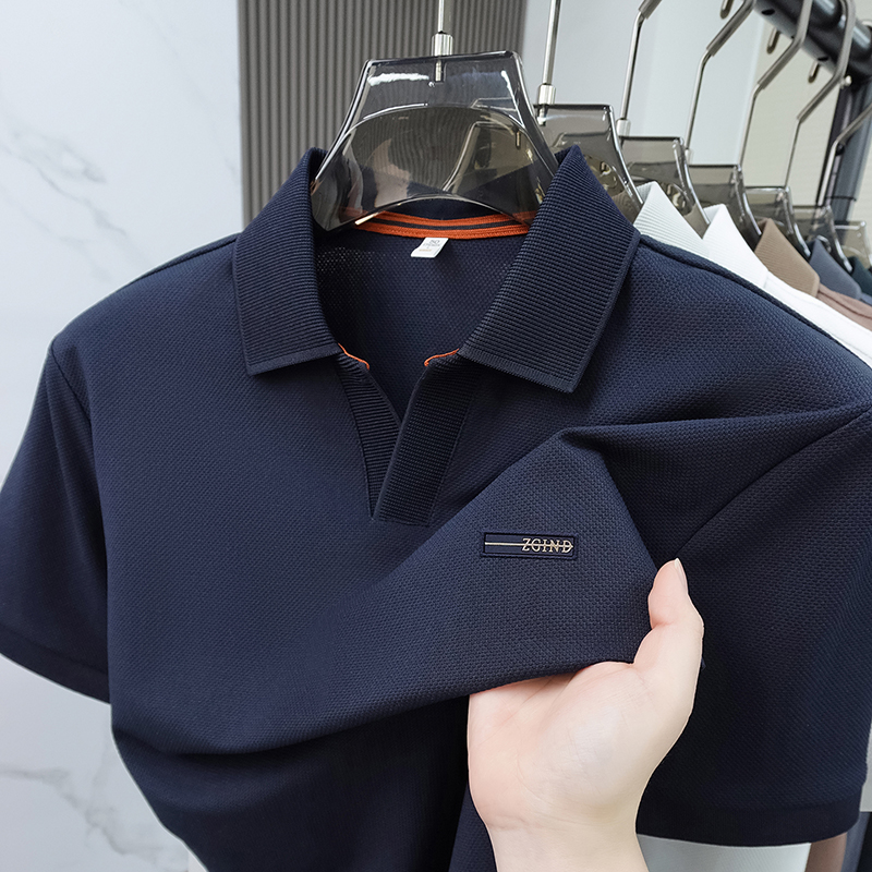 Polo Shirt Pique - Heren effen piqué katoenen poloshirts met