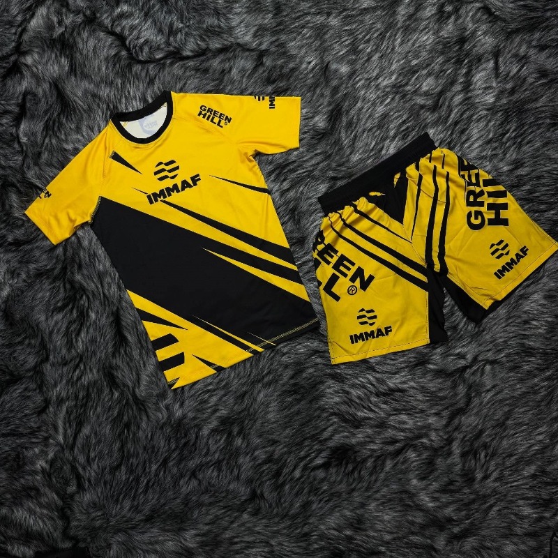 Tee Graphic Print - 2026 Nieuwe IMMAF Sportset Heren Zwart