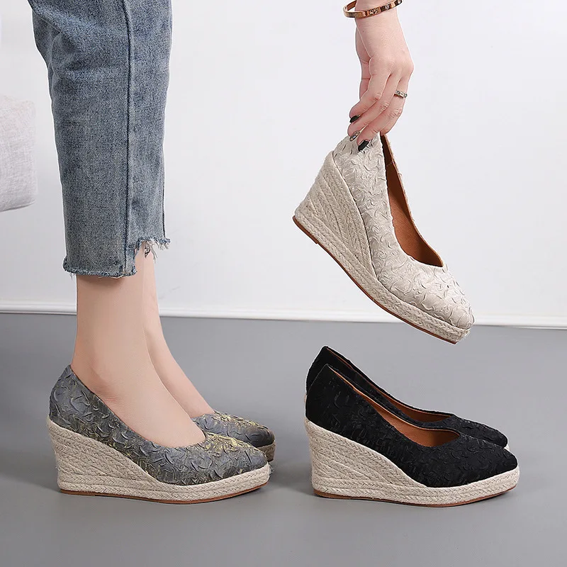 8cm Maat 34-42 Ademend Comfort - Espadrille Slip On recensie en prijs