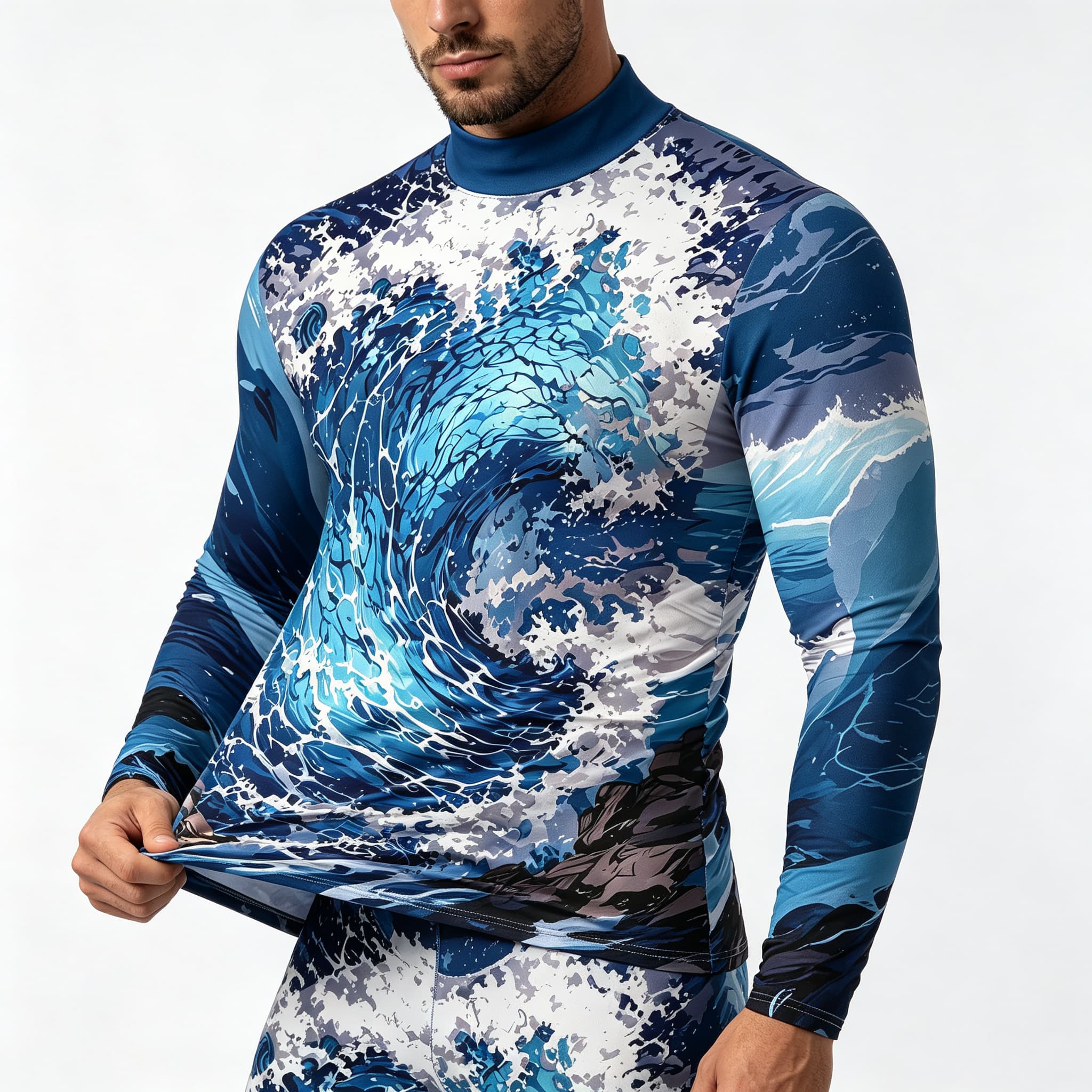 Vintage Ocean Surf Wave Print  - Tee Graphic Print recensie en prijs