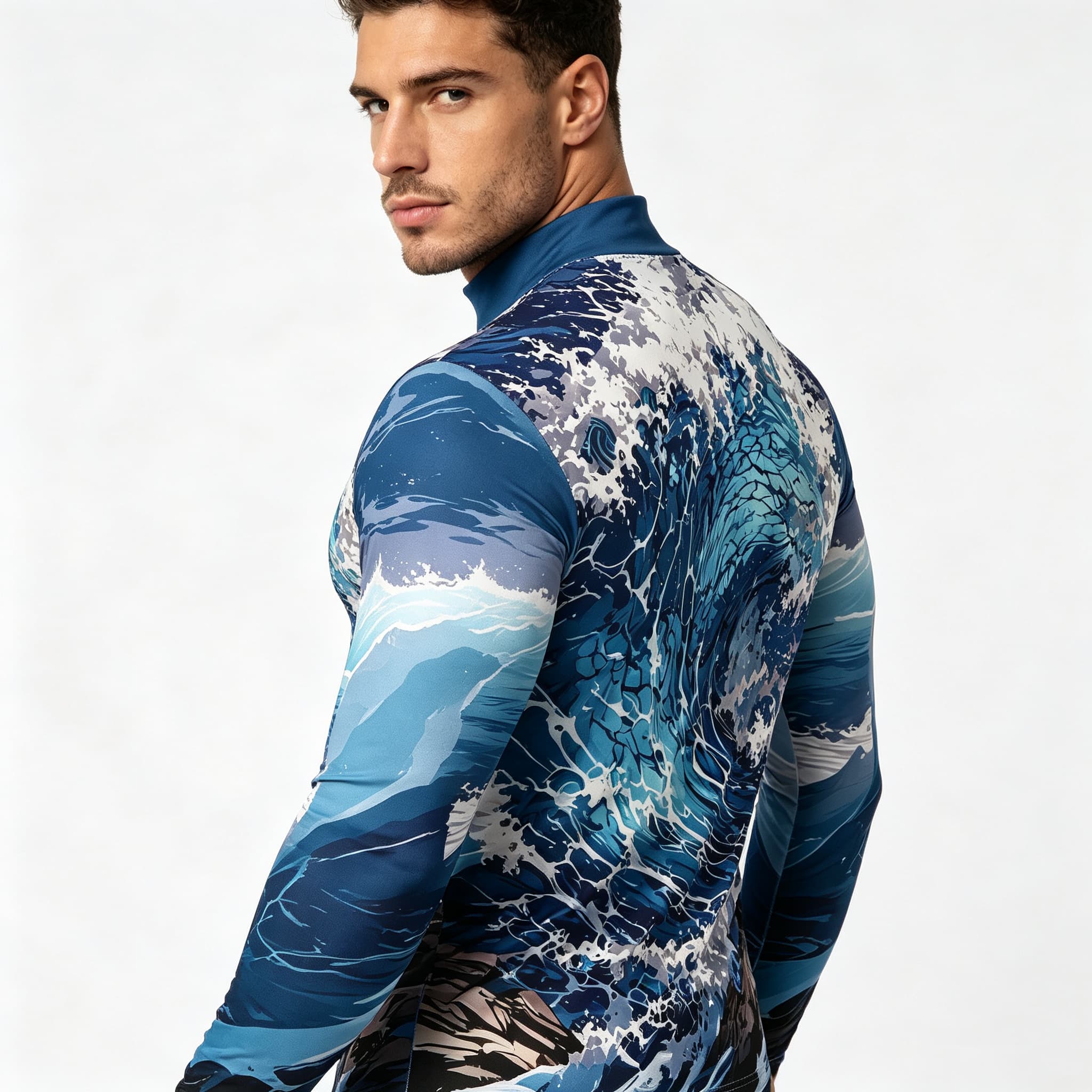 Vintage Ocean Surf Wave Print  - Tee Graphic Print recensie en prijs