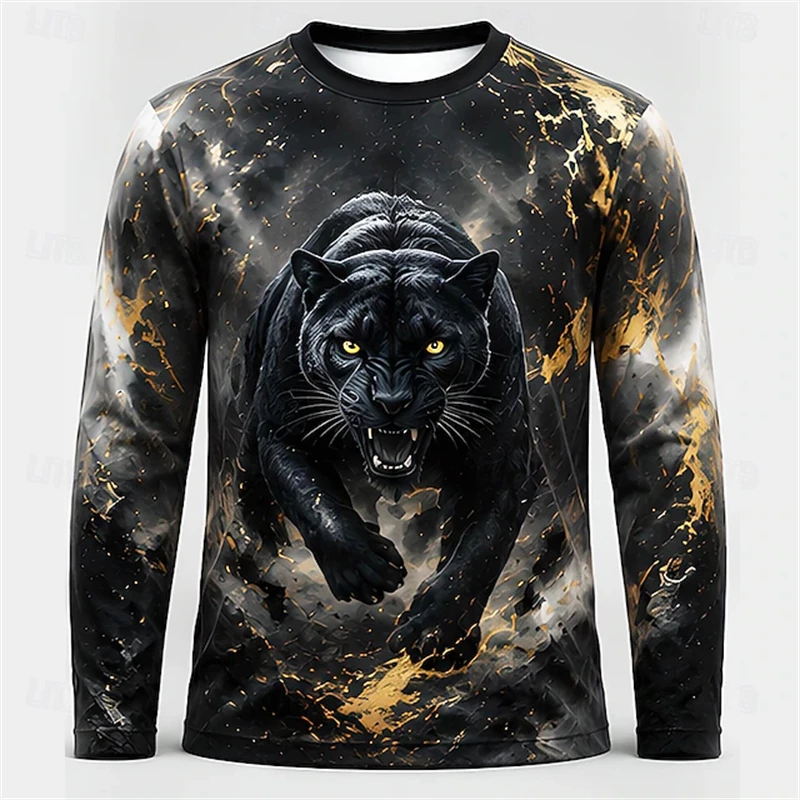 Heren blauw wit tijger drakenp - Tee Graphic Print recensie en prijs